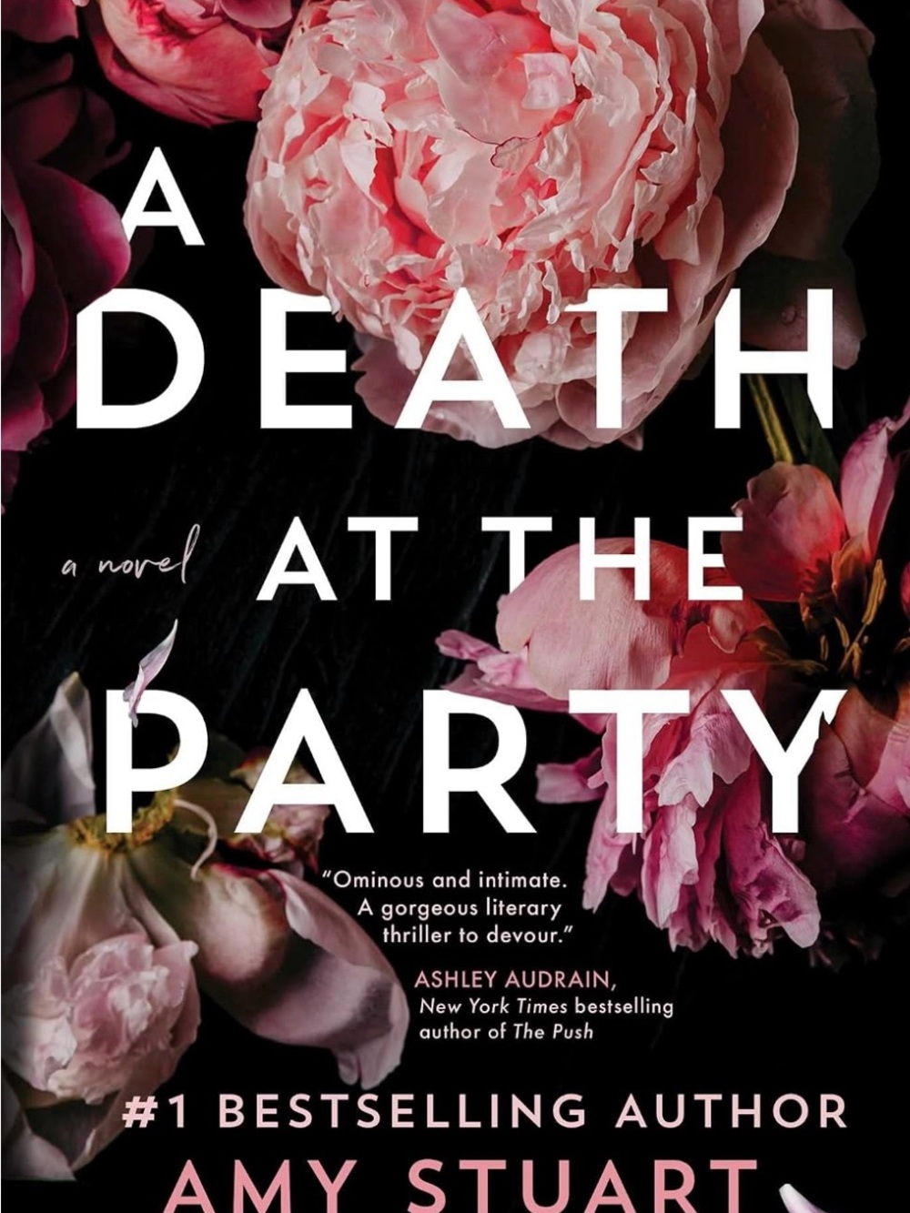 A Death at the Party by Amy Stuart - Pink Floral Cover